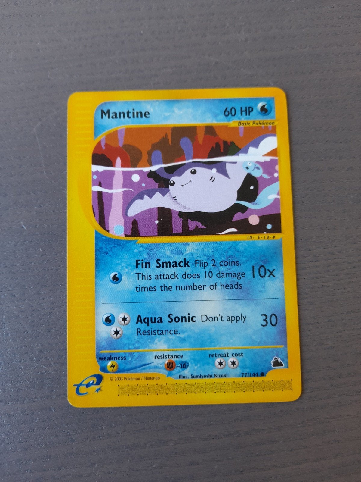 Skyridge 77/144 mantine, Ophalen of Verzenden, Gebruikt, Losse kaart