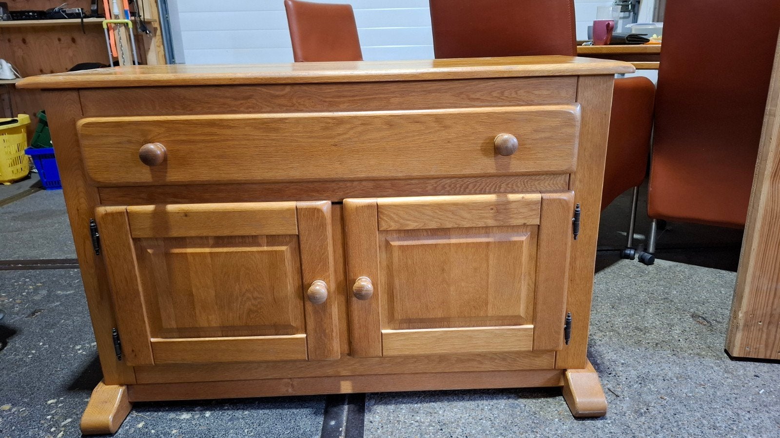 Houten kastje met lade en deuren - 114x75x44 cm, Ophalen, Gebruikt, 100 tot 150 cm, 25 tot 50 cm