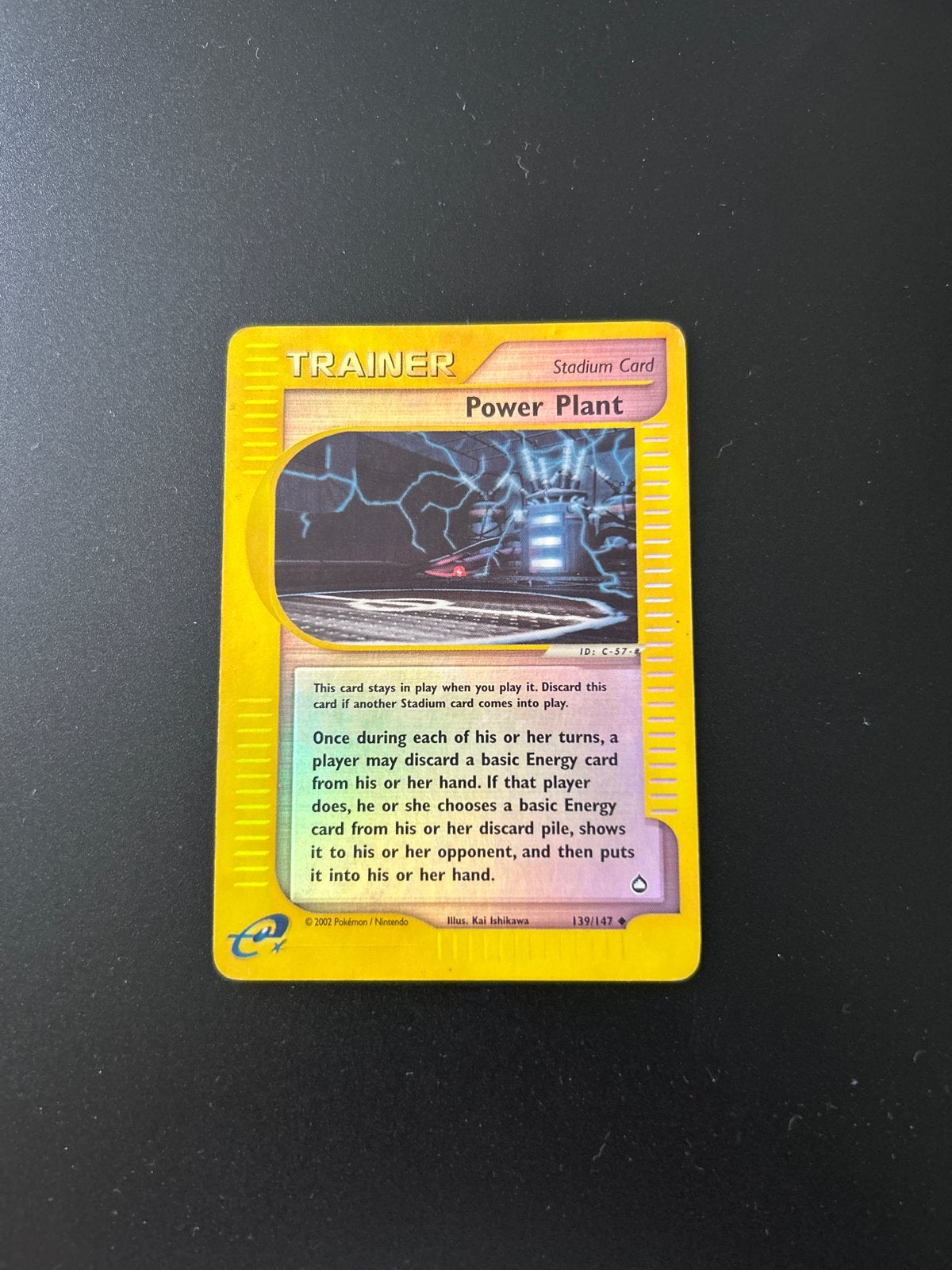 Power Plant 139/147 Reverse Holo Aquapolis Pokémon Kaart, Ophalen of Verzenden, Gebruikt, Losse kaart, Foil