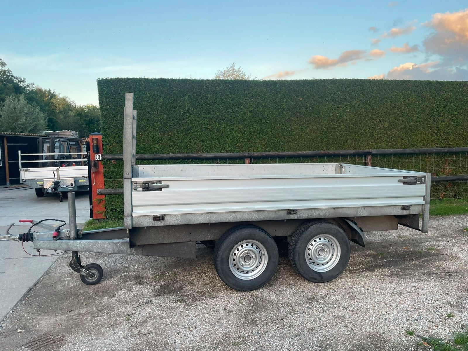 Plateau aanhanger plateauwagen aanhangwagen  verdonk, Ophalen, Zo goed als nieuw