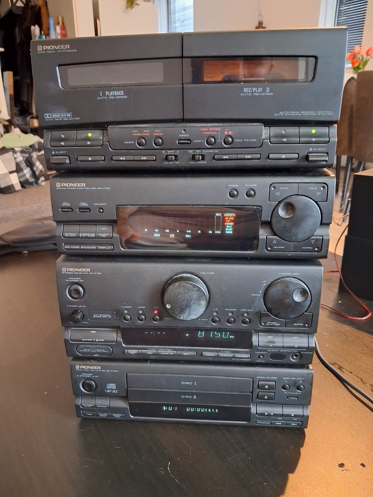 Pioneer stereo set - geen geluid, Audio, Tv en Foto, Cassettedeck, Pioneer, Niet werkend, Losse componenten