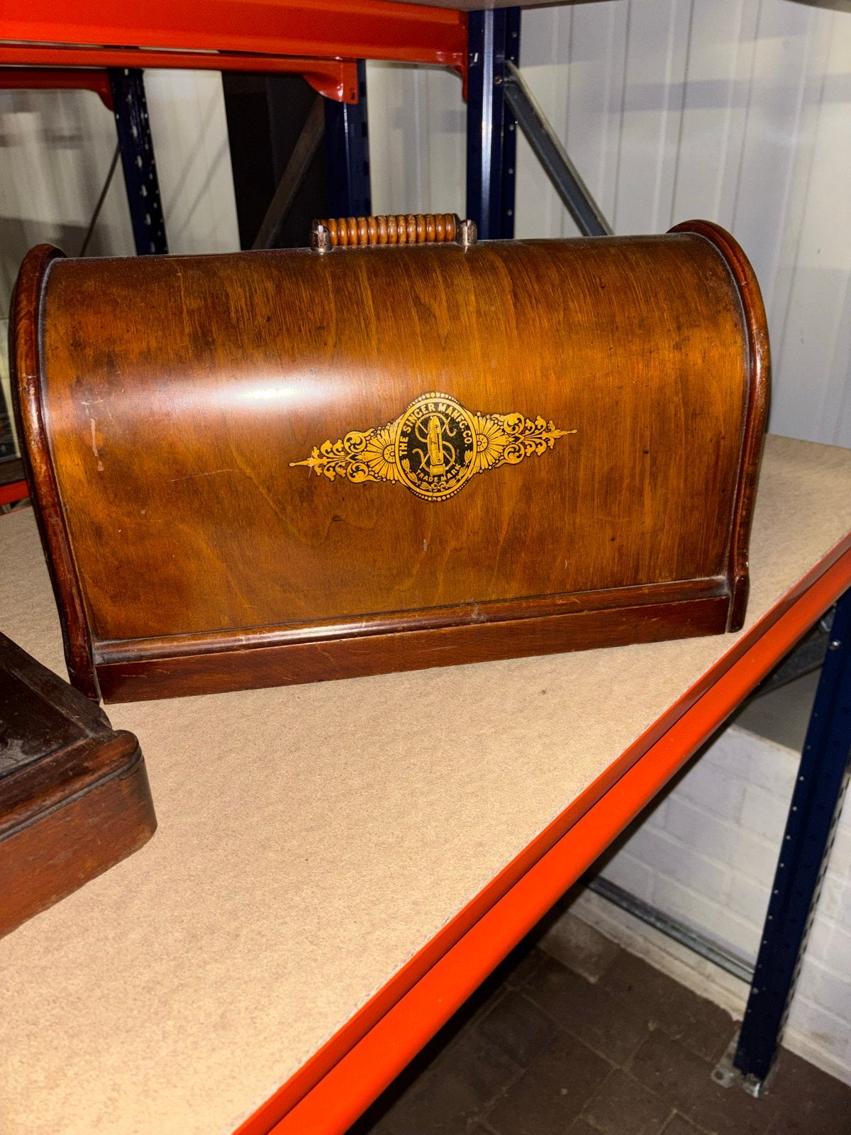 Singer handnaaimachine met houten kap, Ophalen of Verzenden