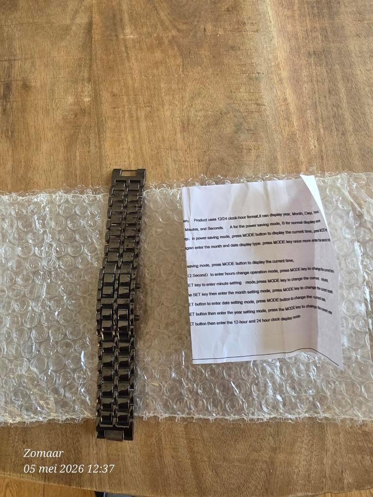 Horloge Iron Samurai, Ophalen of Verzenden, Zo goed als nieuw, Staal, Overige merken