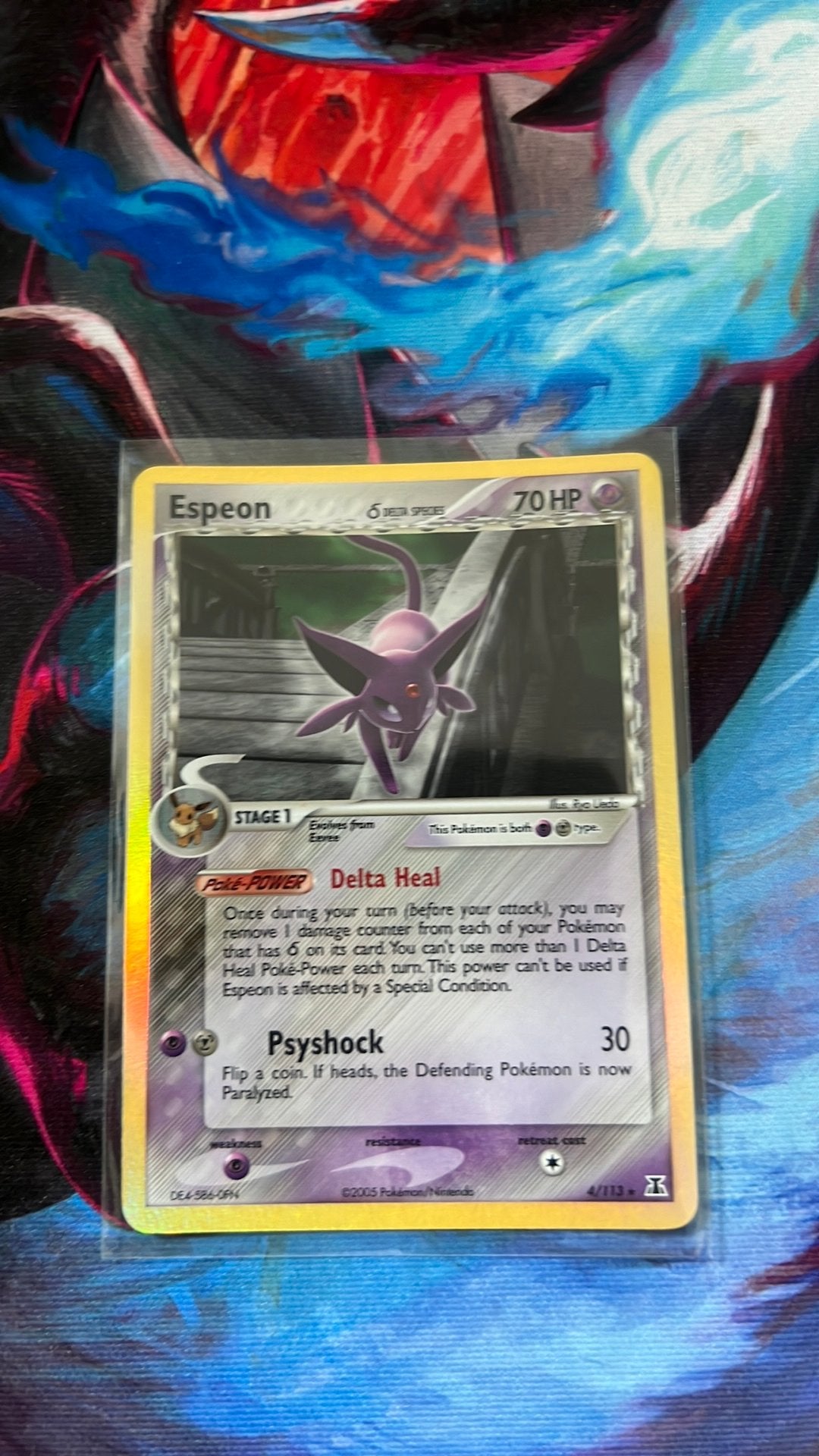Pokémon Espeon EX Delta Species (DS 4), Ophalen of Verzenden, Zo goed als nieuw