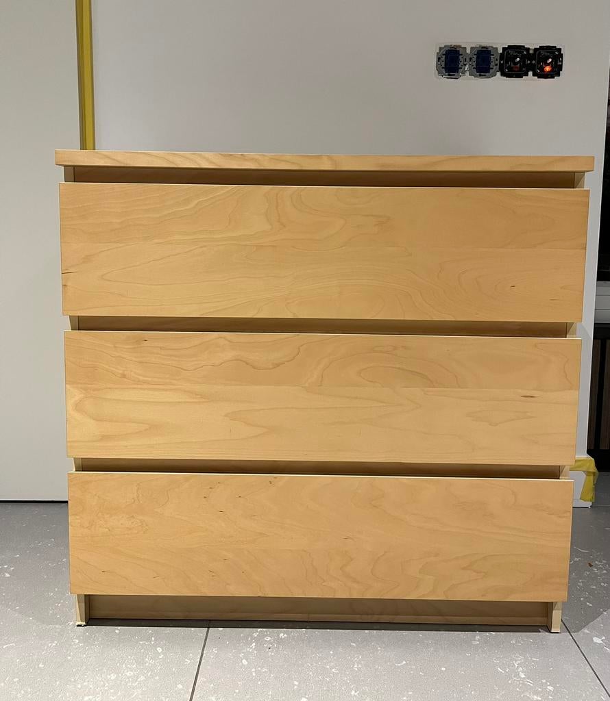 Ikea Malm ladekast, Ophalen, 50 tot 100 cm, Zo goed als nieuw, 3 of 4 laden