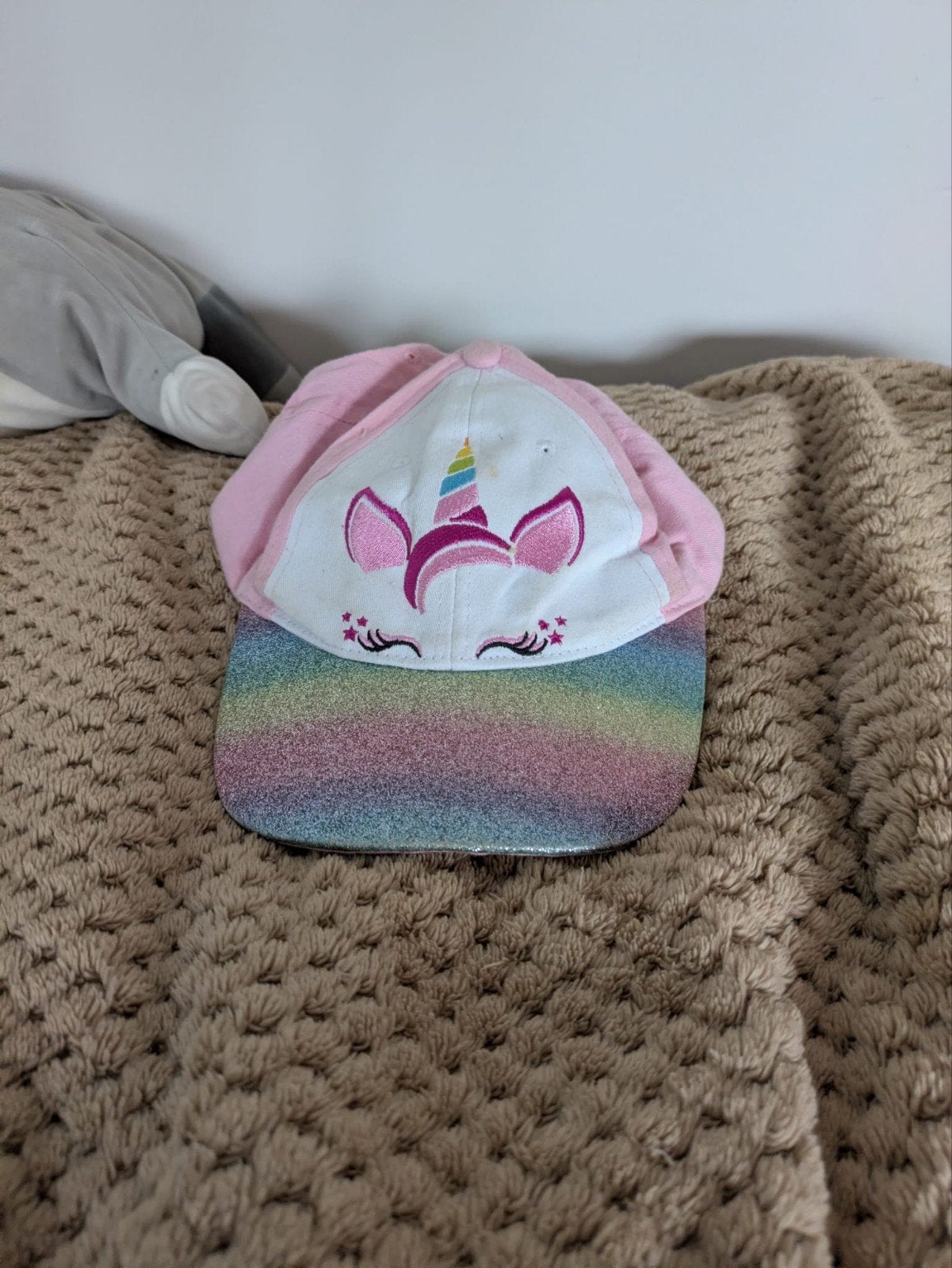 Leuke eenhoorn pet voor meisjes - roze met glitter, Ophalen of Verzenden