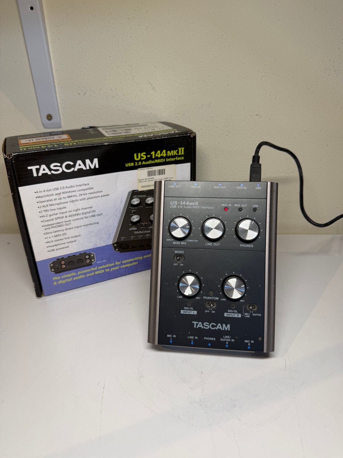 Tascam US-144mkII USB Audio/MIDI Interface, Ophalen of Verzenden, Gebruikt