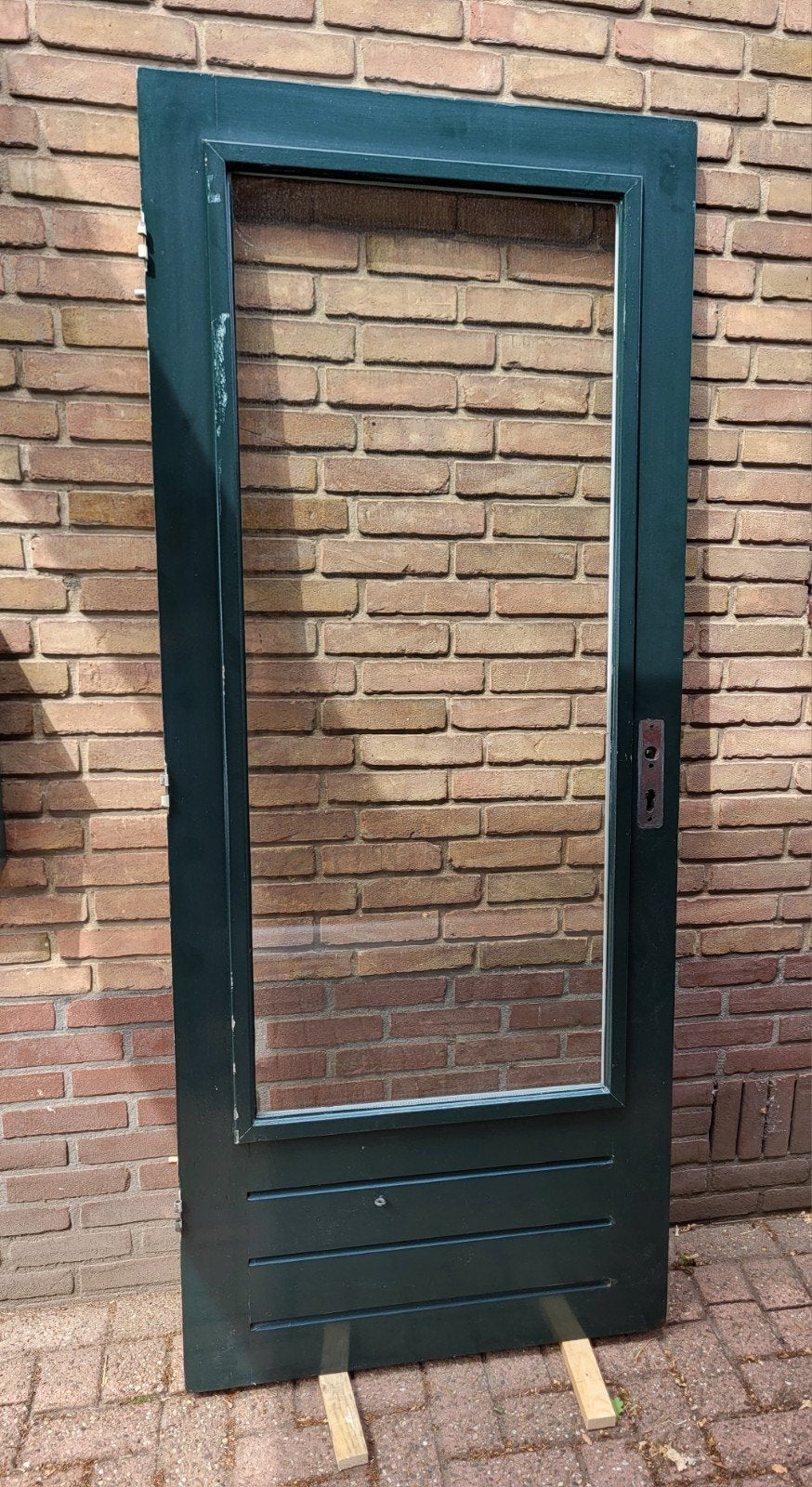 Buitendeur schuurdeur 201X83 cm achterdeur links draaiend, Doe-het-zelf en Verbouw, Deuren en Horren, Ophalen, Gebruikt, 80 tot 100 cm