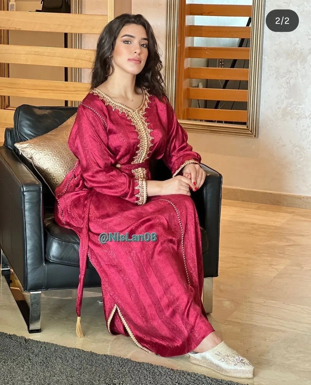 Caftan jouhara, Overige typen, Maat 46/48 (XL) of groter, Nieuw, Ophalen of Verzenden