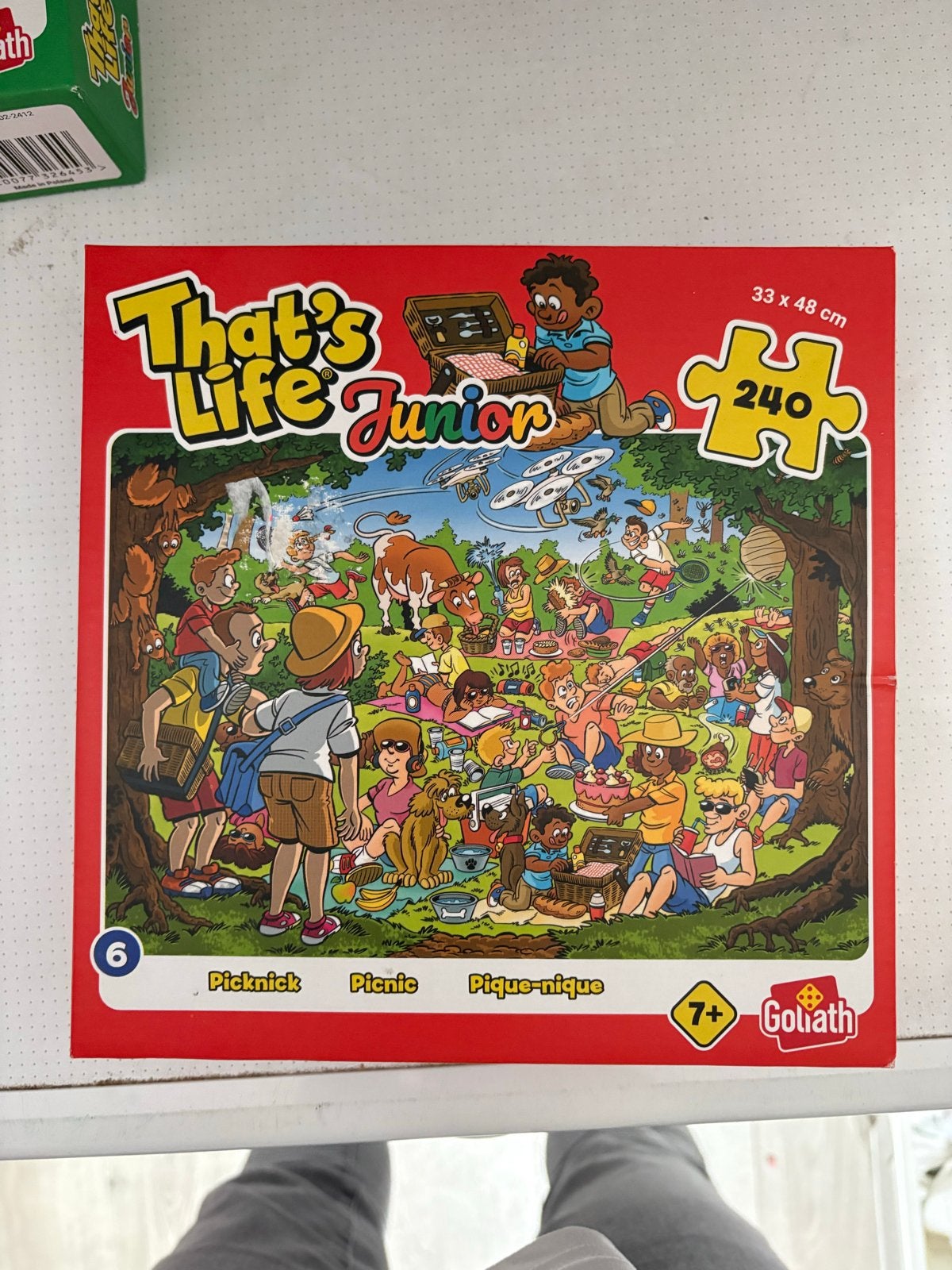 That's Life Junior Picknick Puzzel 240 stukjes Goliath, Kinderen en Baby's, Ophalen of Verzenden, Meer dan 50 stukjes, Zo goed als nieuw
