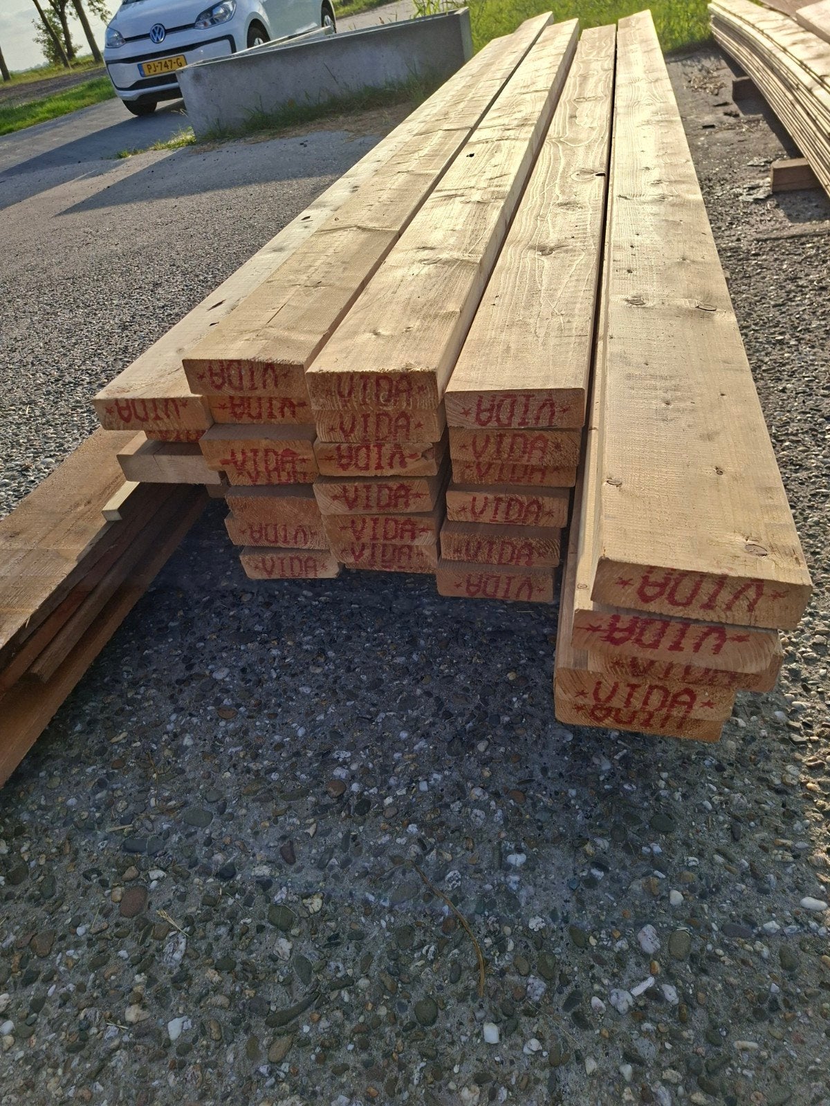 29 nette vuren balken 44x144mm, diverse lengtes, Gebruikt, 25 tot 50 mm, Ophalen of Verzenden, 300 cm of meer