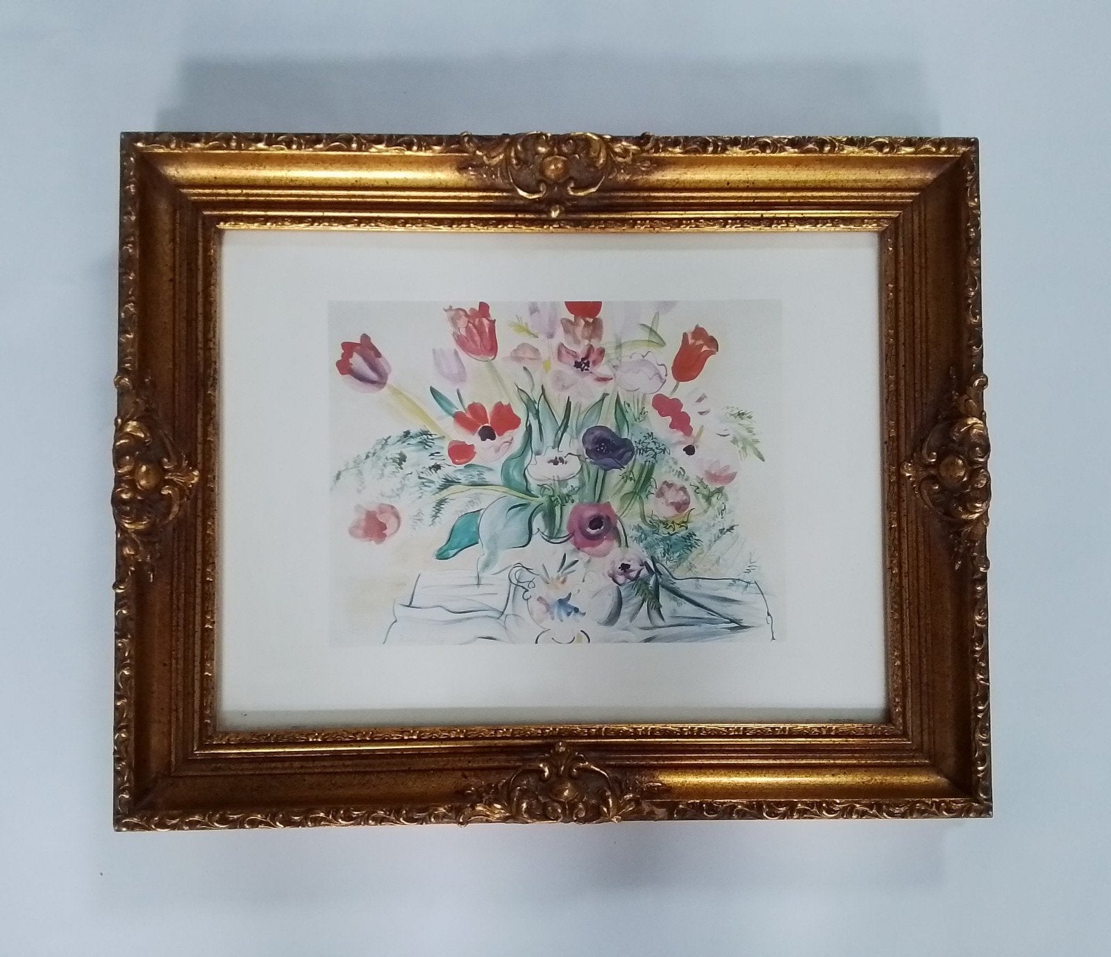 Fraai schilderij Raoul Dufy in vintage lijst,, Ophalen of Verzenden