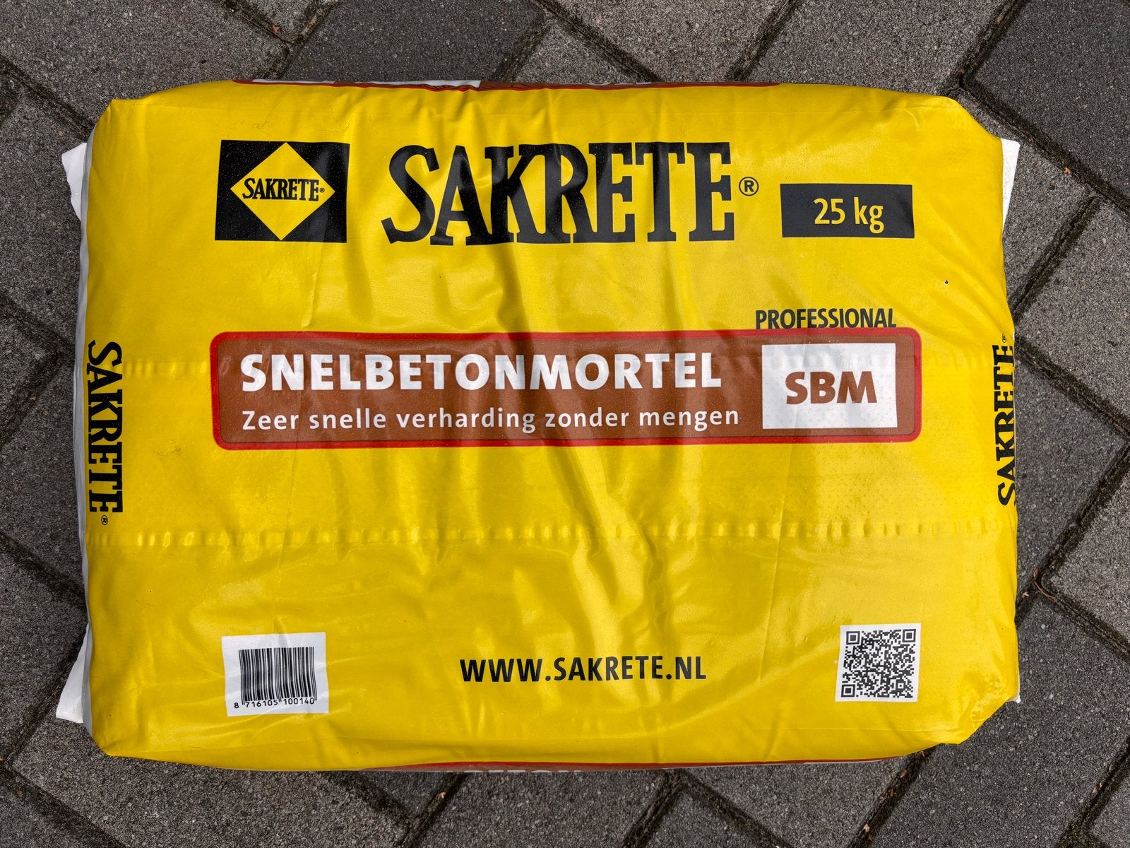 Sakrete Snelbetonmortel SBM 25 kg - 22 zakken, Ophalen, Nieuw