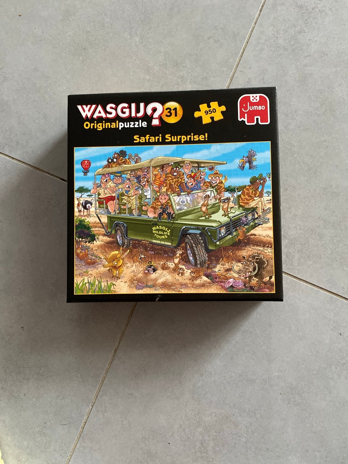 Wasgij Original 31 Safari Surprise 950 stukjes puzzel, Hobby en Vrije tijd, Ophalen of Verzenden, 500 t/m 1500 stukjes, Zo goed als nieuw