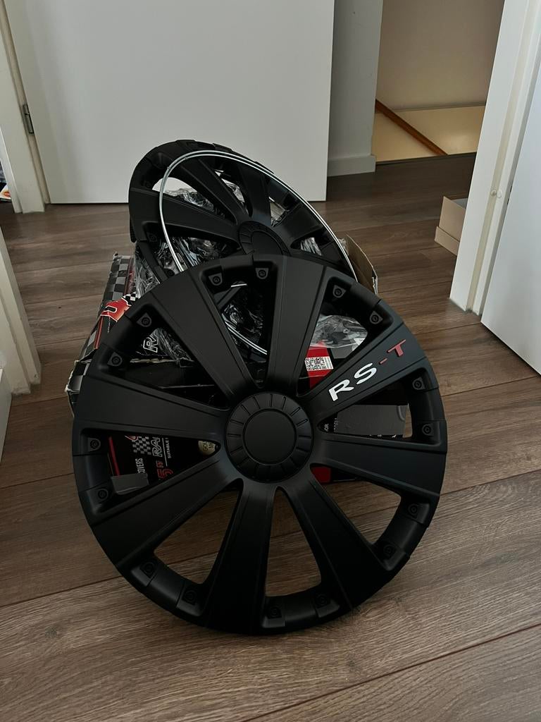 RS-T wieldoppen 15 inch mat zwart – set van 4 – sportief!, Auto diversen, Wieldoppen, Ophalen of Verzenden, Nieuw