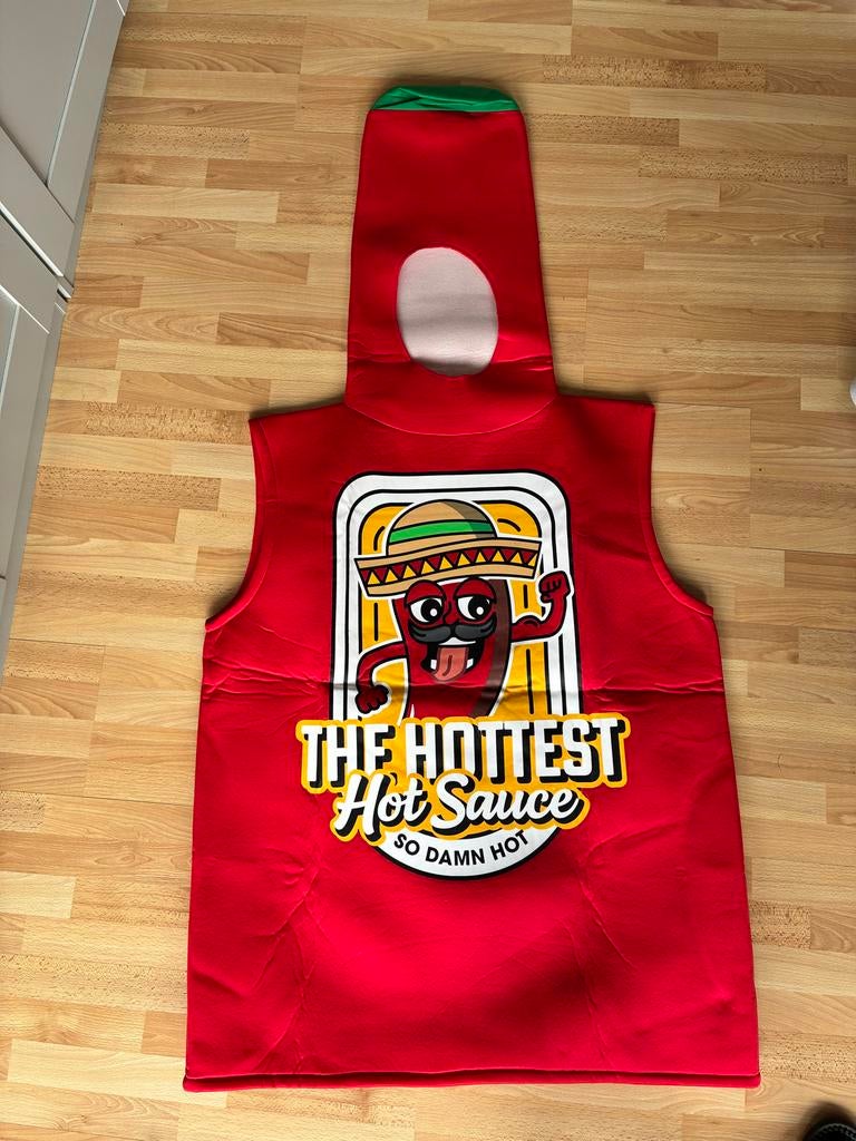 Hottest Hot Sauce Kostuum - Carnaval/Feest, Ophalen, Zo goed als nieuw, Kostuum, Carnaval