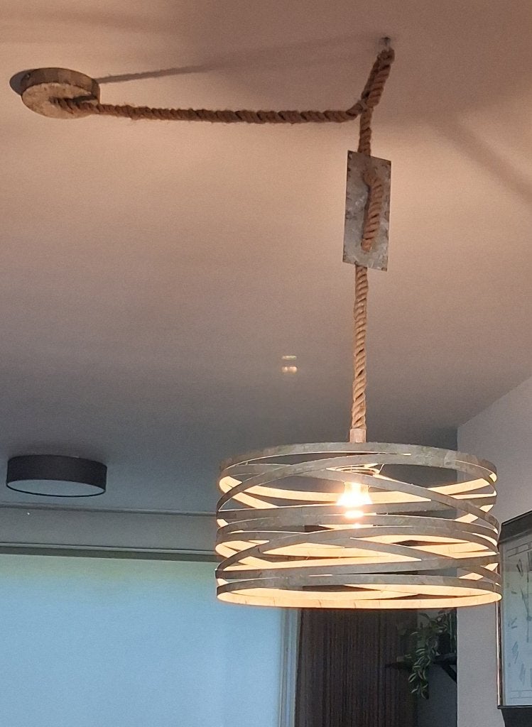 Hanglamp, Ophalen, Gebruikt, Overige materialen, E27 (groot)