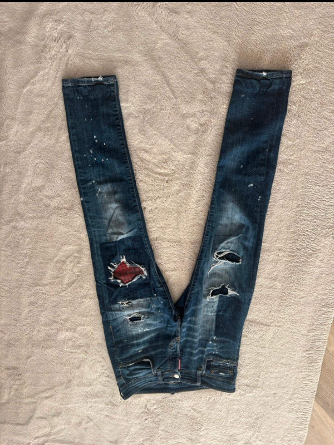 Dsquared2 Jeans - Maat 46  (maat S ), Verzenden, Zo goed als nieuw, Blauw, W32 (confectie 46) of kleiner