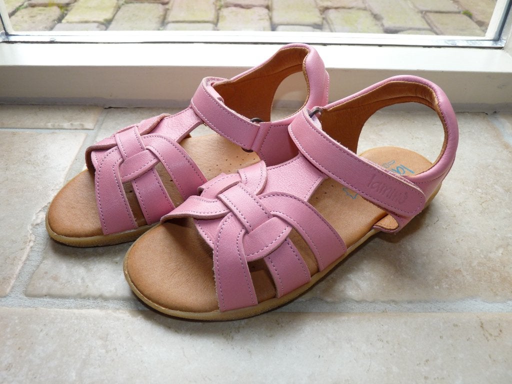 Lamino roze leren sandalen met klittenband maat 30 NIEUW, Meisje, Overige typen, Nieuw, Ophalen of Verzenden