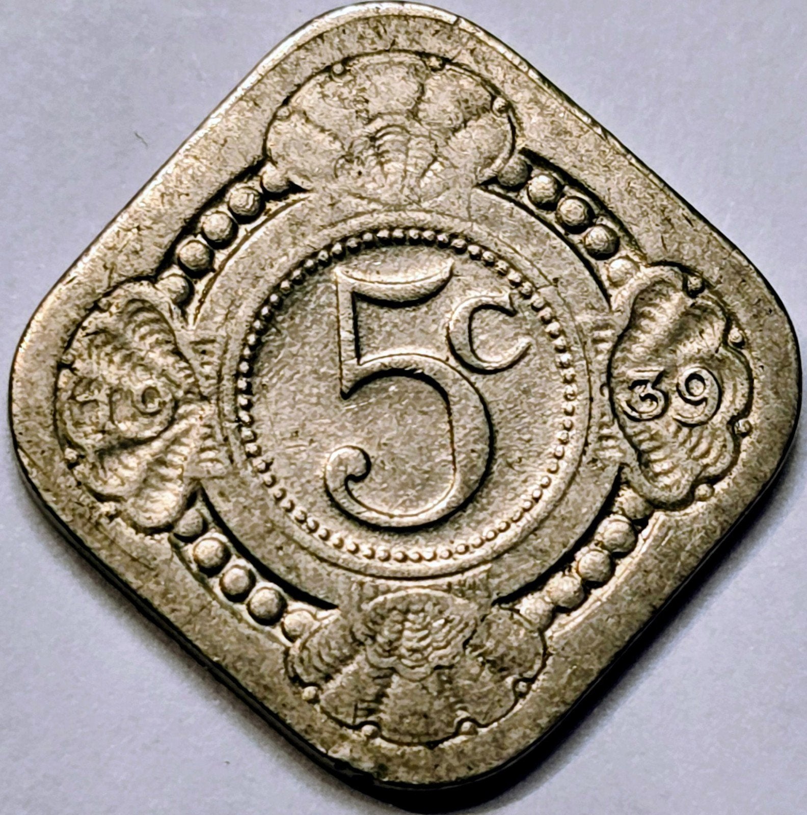 Nederlands-Indië 5 cent 1939 Wilhelmina, Postzegels en Munten, Ophalen of Verzenden