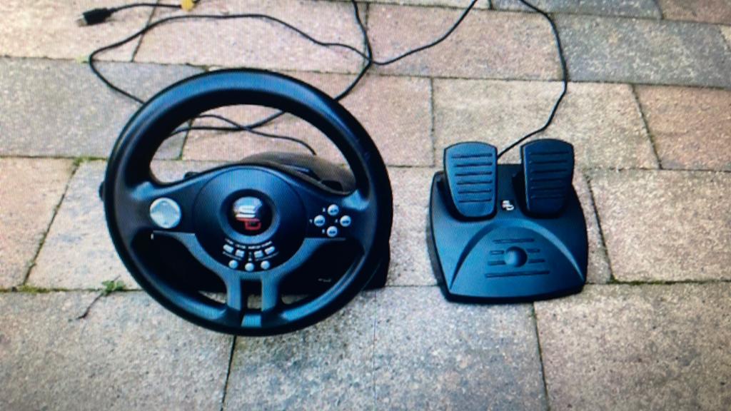 USB Racestuur met Pedalen., Racestuur, Gebruikt, PC, Overige merken