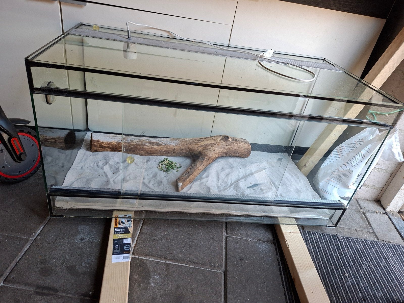 Mooi terrarium 100x50x50, Dieren en Toebehoren, Reptielen en Amfibieën | Toebehoren, Ophalen, Zo goed als nieuw, Terrarium of Paludarium