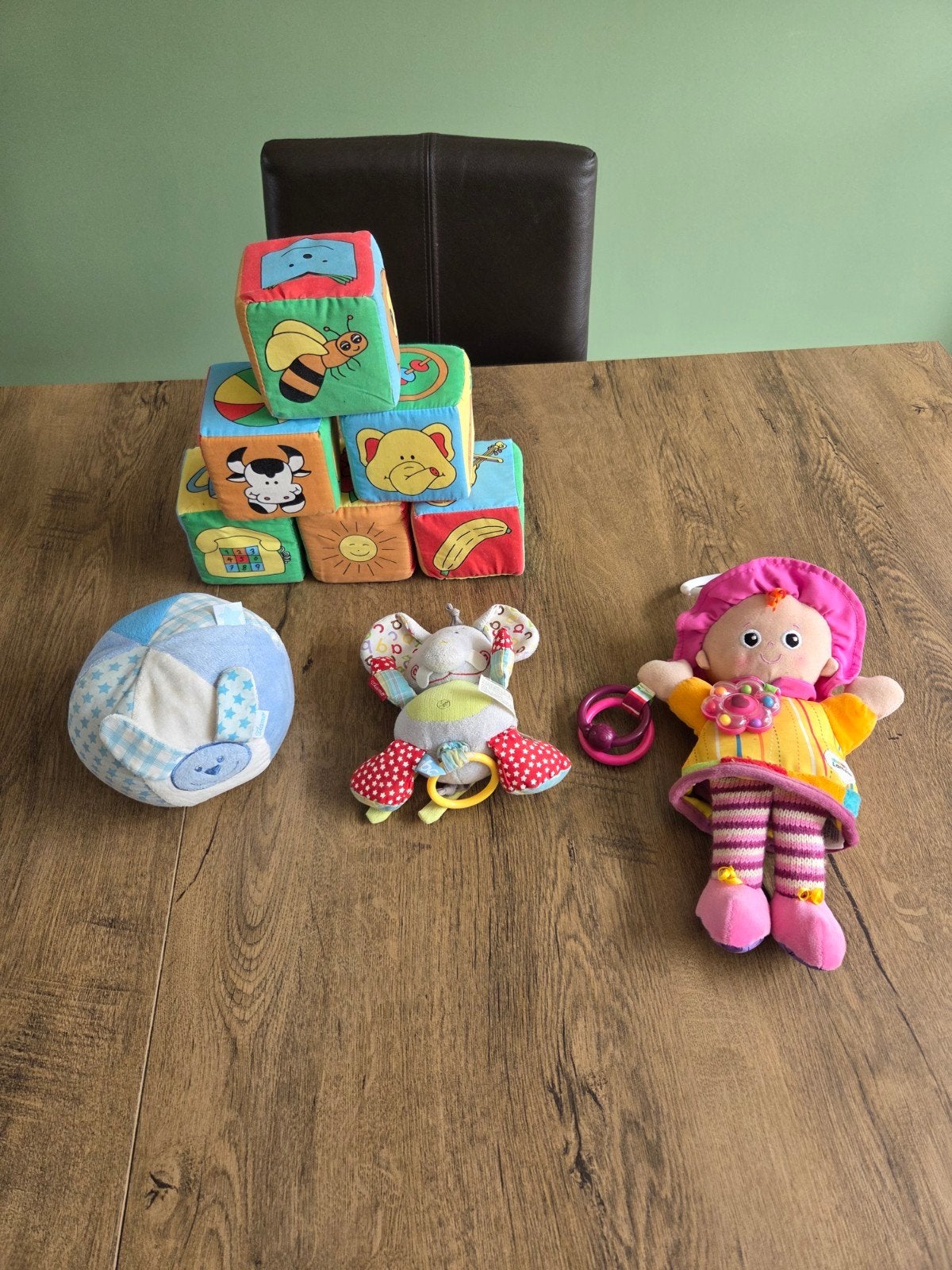 Babyspeelgoed set: blokken, bal, knuffel en deken, Ophalen, Overige typen