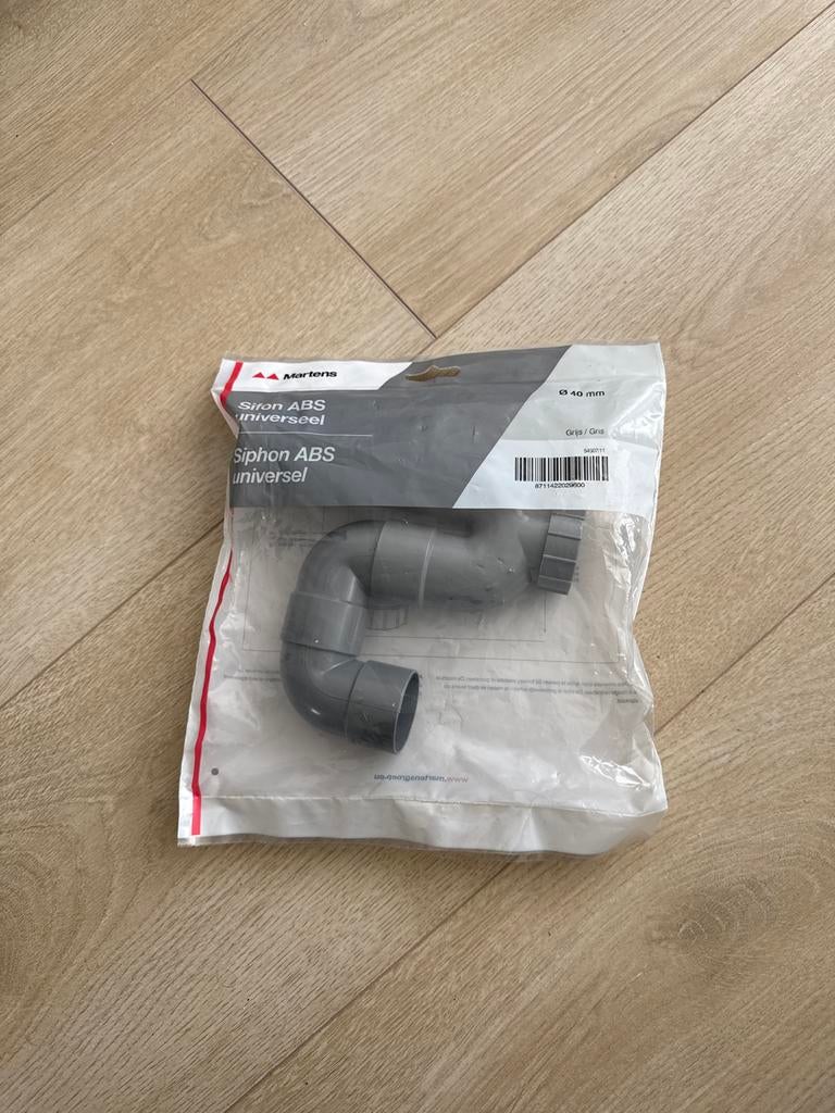 Sifon ABS universeel 40 mm, Doe-het-zelf en Verbouw, Buizen en Afvoer, Nieuw, Ophalen of Verzenden, Minder dan 2 meter, 40 tot 60 mm