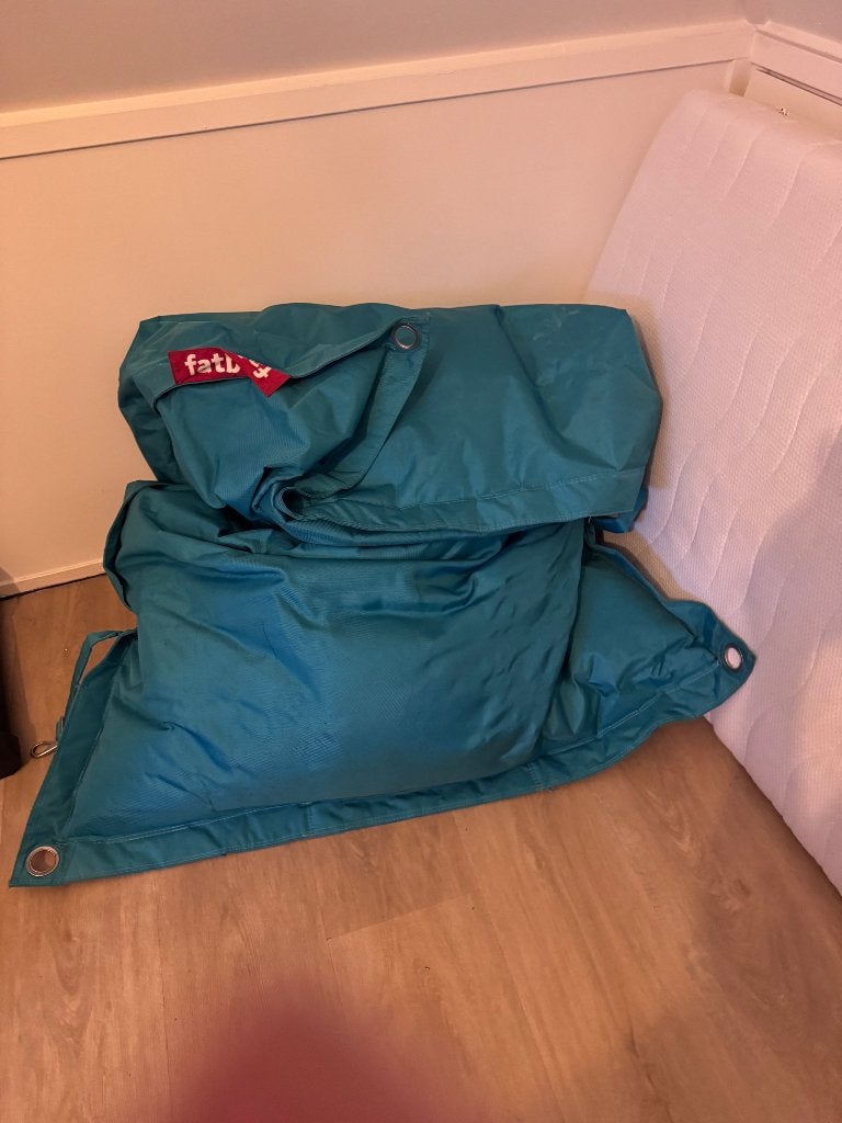 Fatboy zitzak - Geschikt voor binnen en buiten, Ophalen, Gebruikt, Blauw, Zitzak