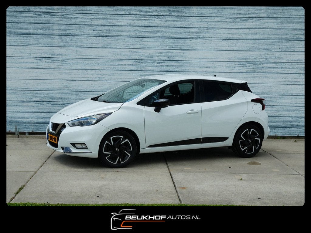 Nissan Micra 1.0 IG-T N-Design Carplay Navigatie Bose Audio, Auto's, Voorwielaandrijving, Stof, Wit, Handgeschakeld
