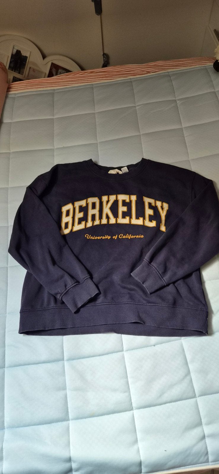 H&M Berkeley University of California sweater, Maat 38/40 (M), H&M, Blauw, Ophalen of Verzenden
