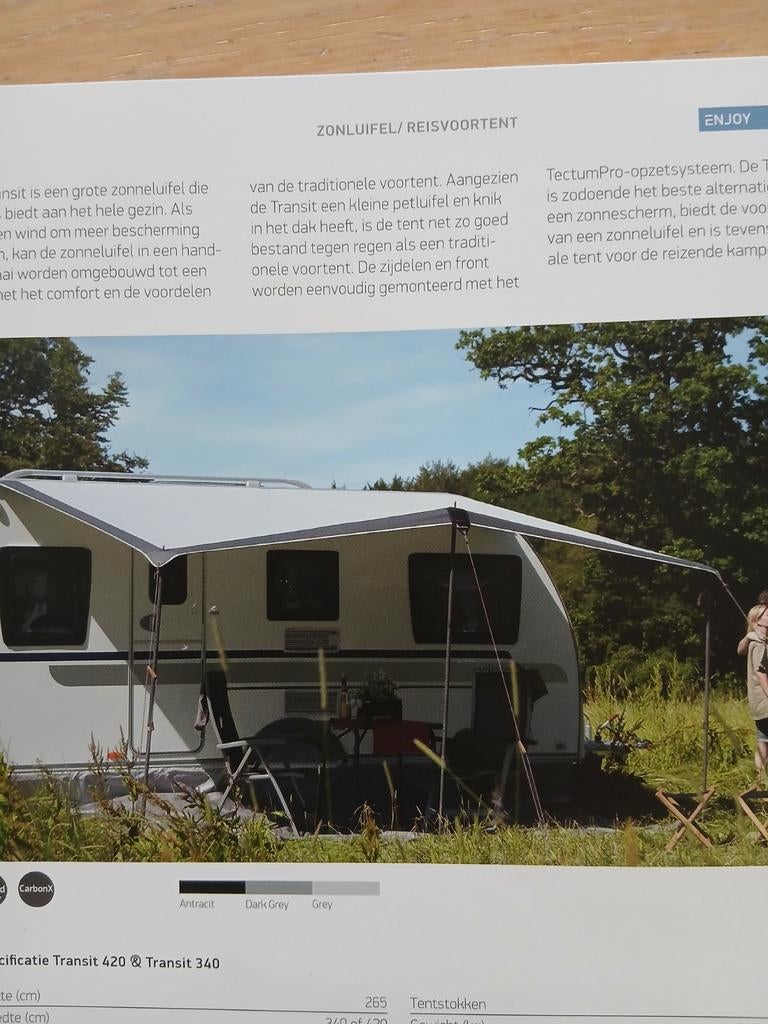 Voortent/luifel.  Isabella 420 cm., Caravans en Kamperen, Ophalen, Zo goed als nieuw