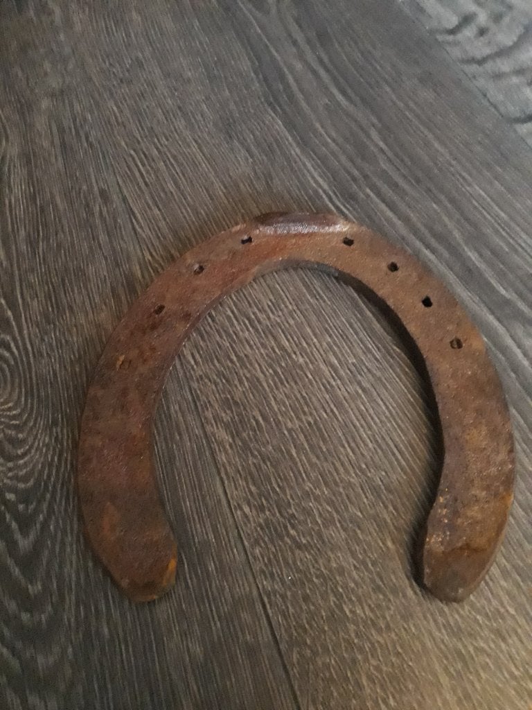 Oud roestig hoefijzer - Geluksbrenger, Ophalen of Verzenden