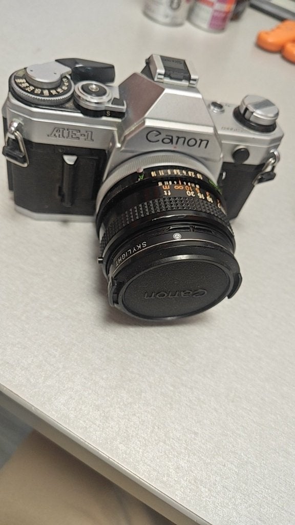 Canon AE-1 analoge spiegelreflexcamera, Ophalen of Verzenden, Gebruikt, Spiegelreflex, Canon
