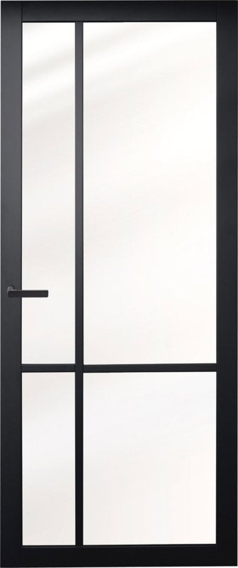 Nieuwe stompe binnendeur 93x211,5 cm met blank glas, Ophalen, 80 tot 100 cm, Binnendeur, Nieuw