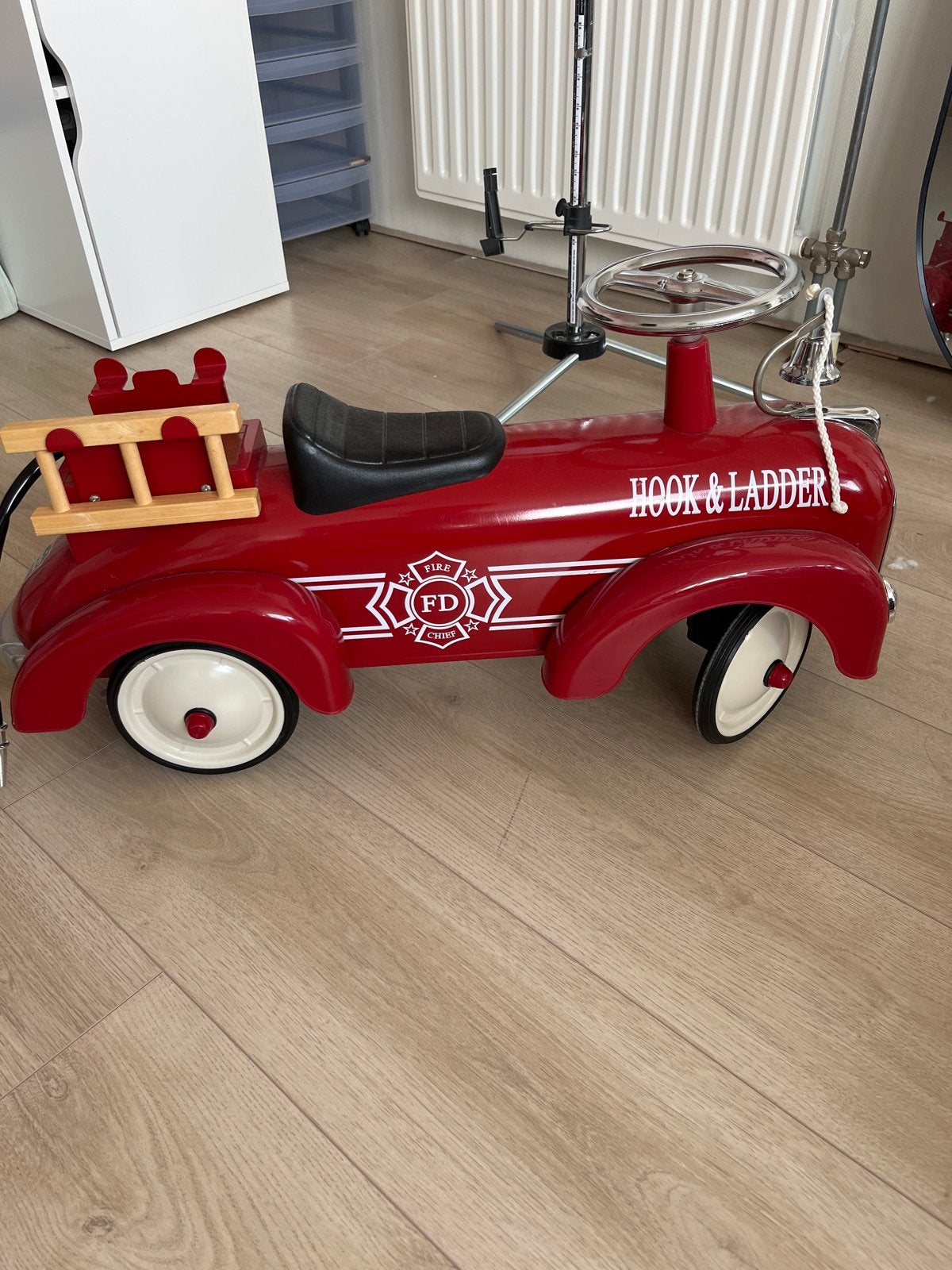 Hook & Ladder brandweerwagen, Ophalen, Gebruikt