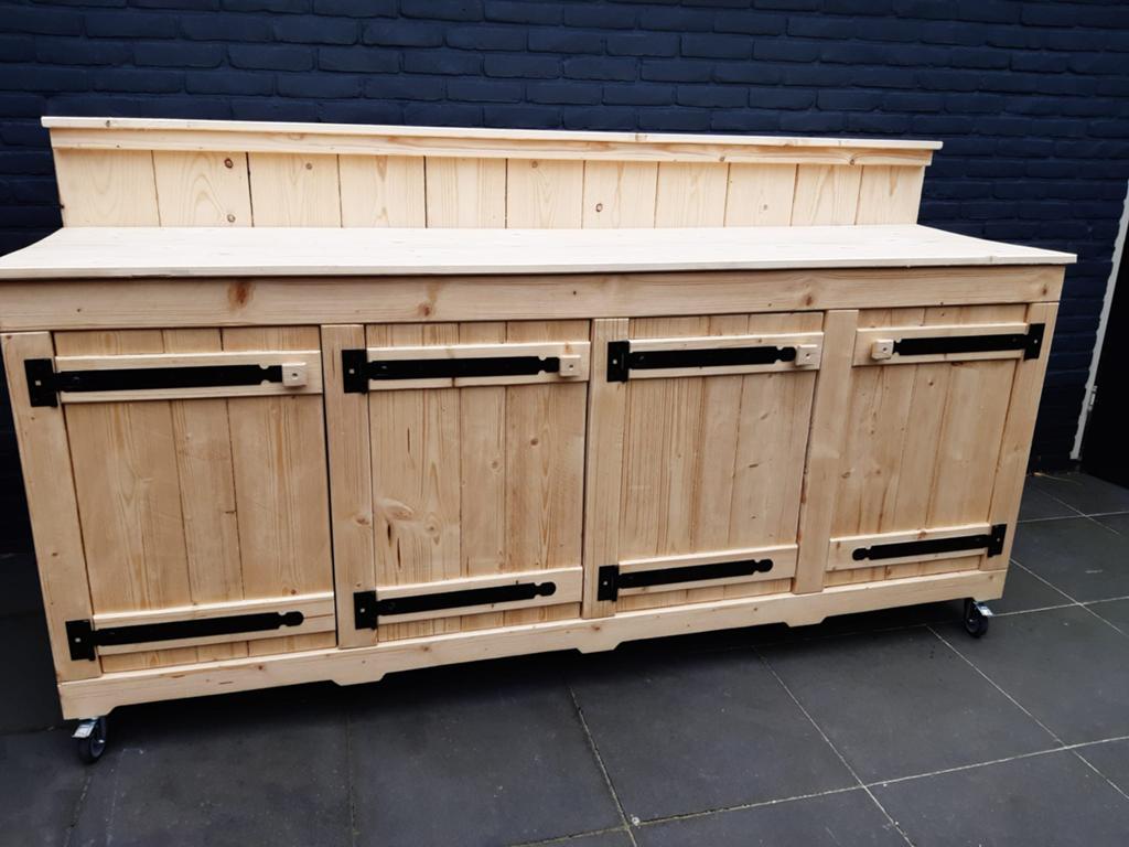 Robuuste buitenkeuken in verschillende maten., Tuin en Terras, Buitenkeukens, Ophalen, Nieuw, Houtskool