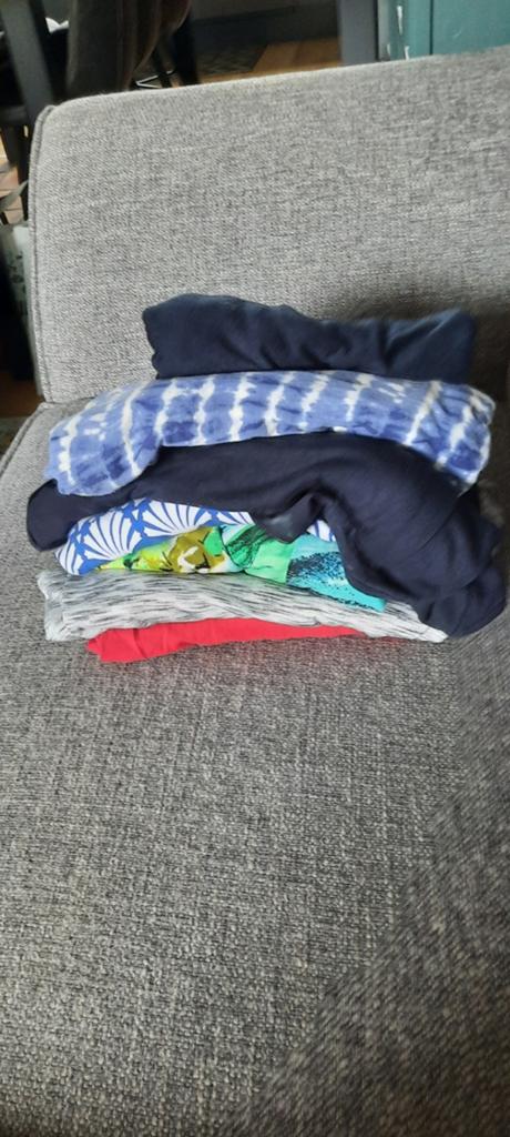 Stapel kleding (7) mt.56-58. Kan nog een ronde mee., Kleding | Dames, Ophalen of Verzenden, Blauw, Shirt of Top