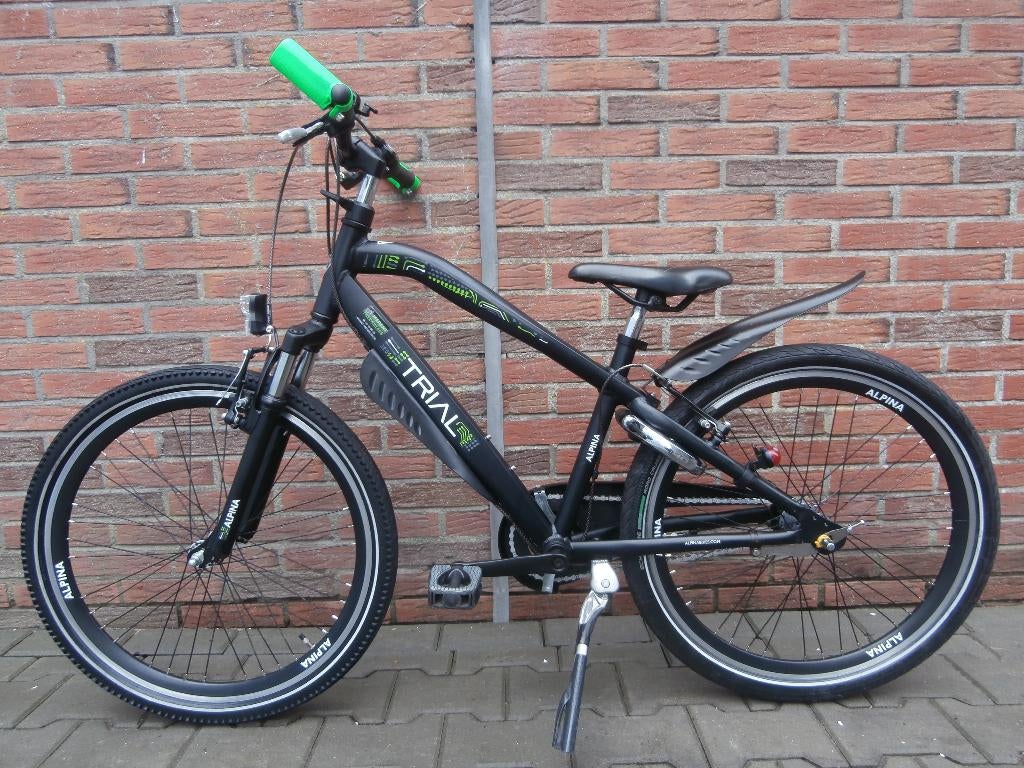 ALS NIEUWE Alpina Trial 24 inch. zwart-groen, Fietsen en Brommers, Fietsen | Jongens, Ophalen, Terugtraprem, 24 inch, Versnellingen