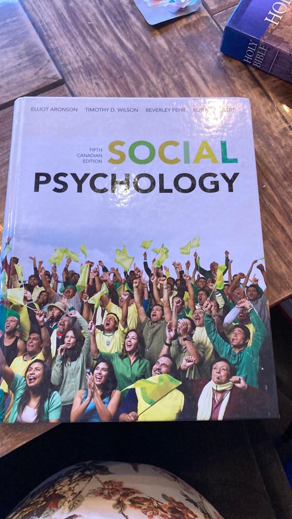 Social Psychology - Elliot Aronson (Fifth Canadian Edition), Ophalen of Verzenden, Gamma, Gelezen, HBO