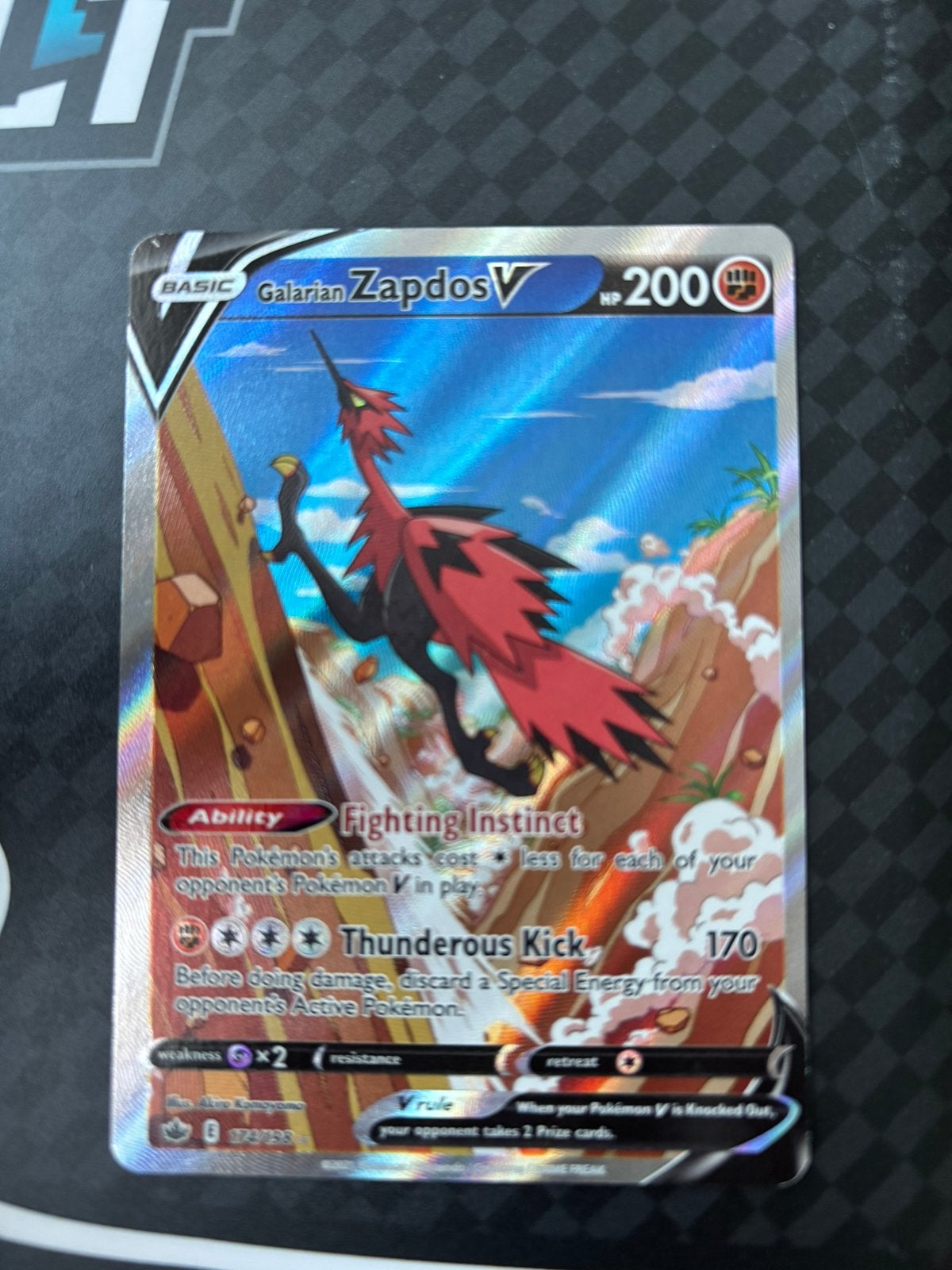 Galarian Zapdos vmax cre 174, Ophalen of Verzenden, Losse kaart