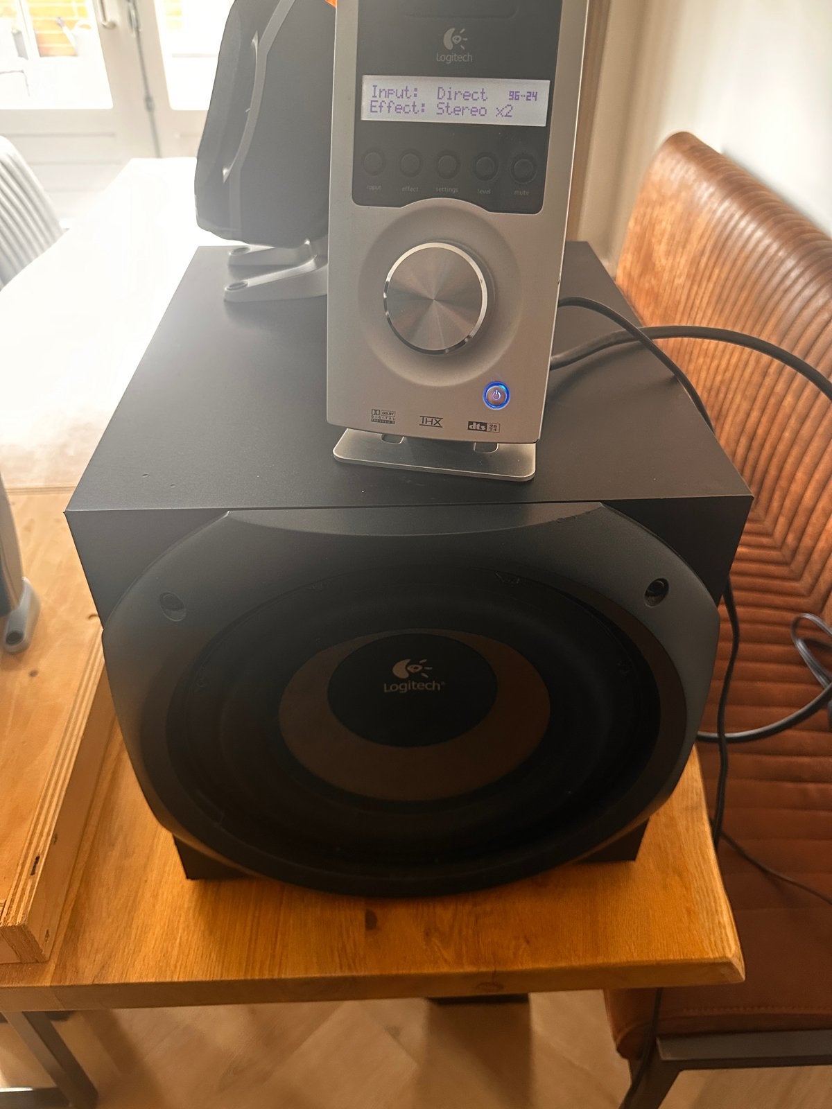 Logitech Z-5500 5.1 Speakerset - Zeer goede staat, Audio, Tv en Foto, Logitech, Zo goed als nieuw, Afstandsbediening, Surroundset