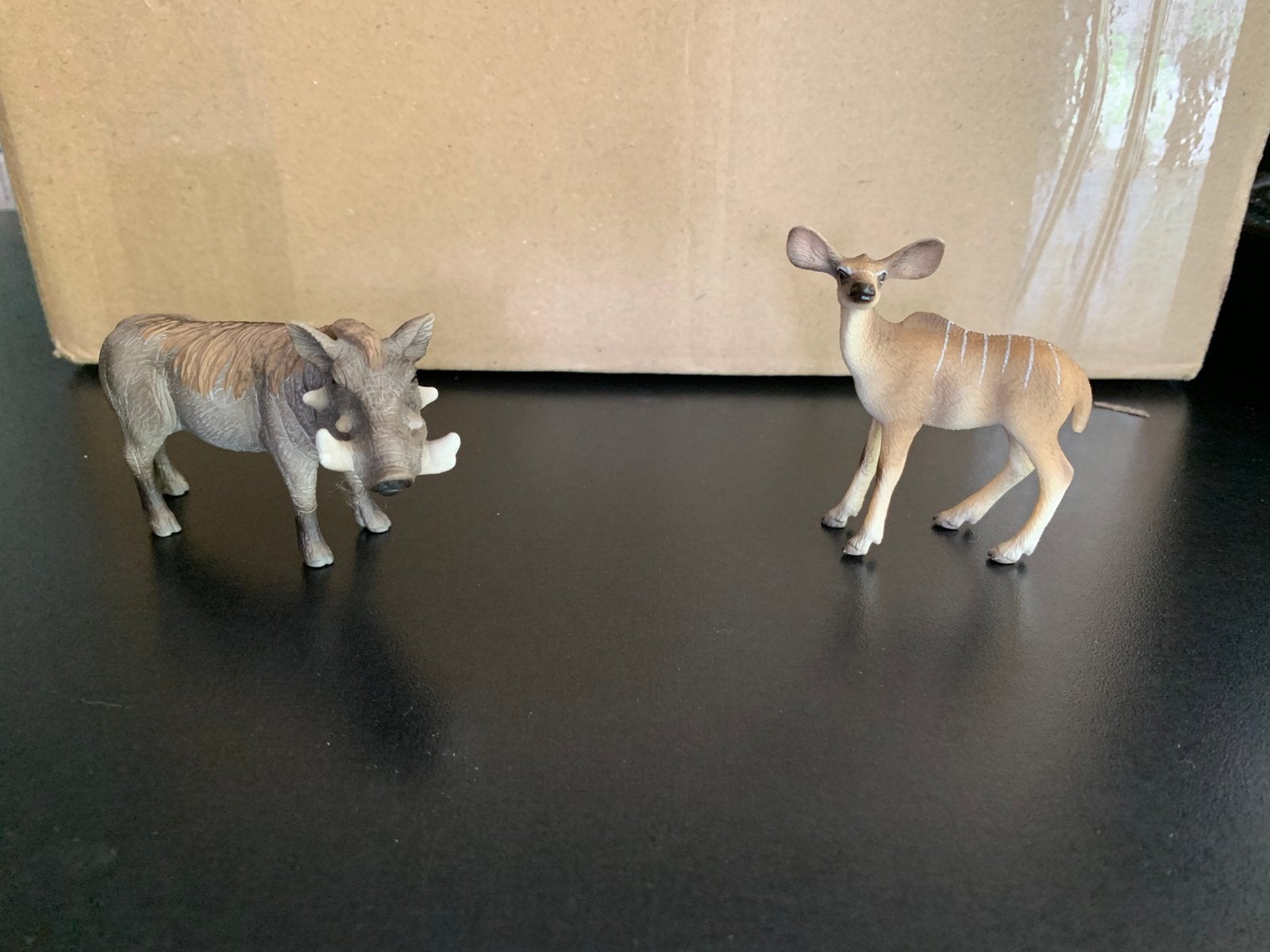 Schleich Kudu en wrattenzwijn, Ophalen of Verzenden, Zo goed als nieuw, Wild dier, Beeldje of Figuurtje
