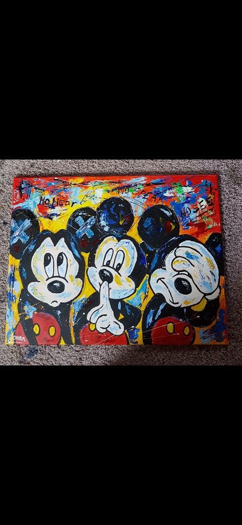 Schilderij Mickey van Jovan Srijemac, Ophalen