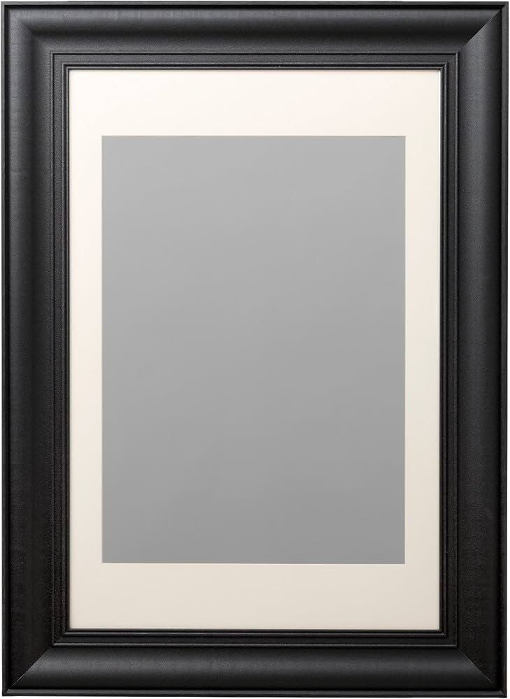 IKEA Grote zwarte fotolijst (zonder glas), Ophalen, Gebruikt, Fotolijst, Met ophangsysteem
