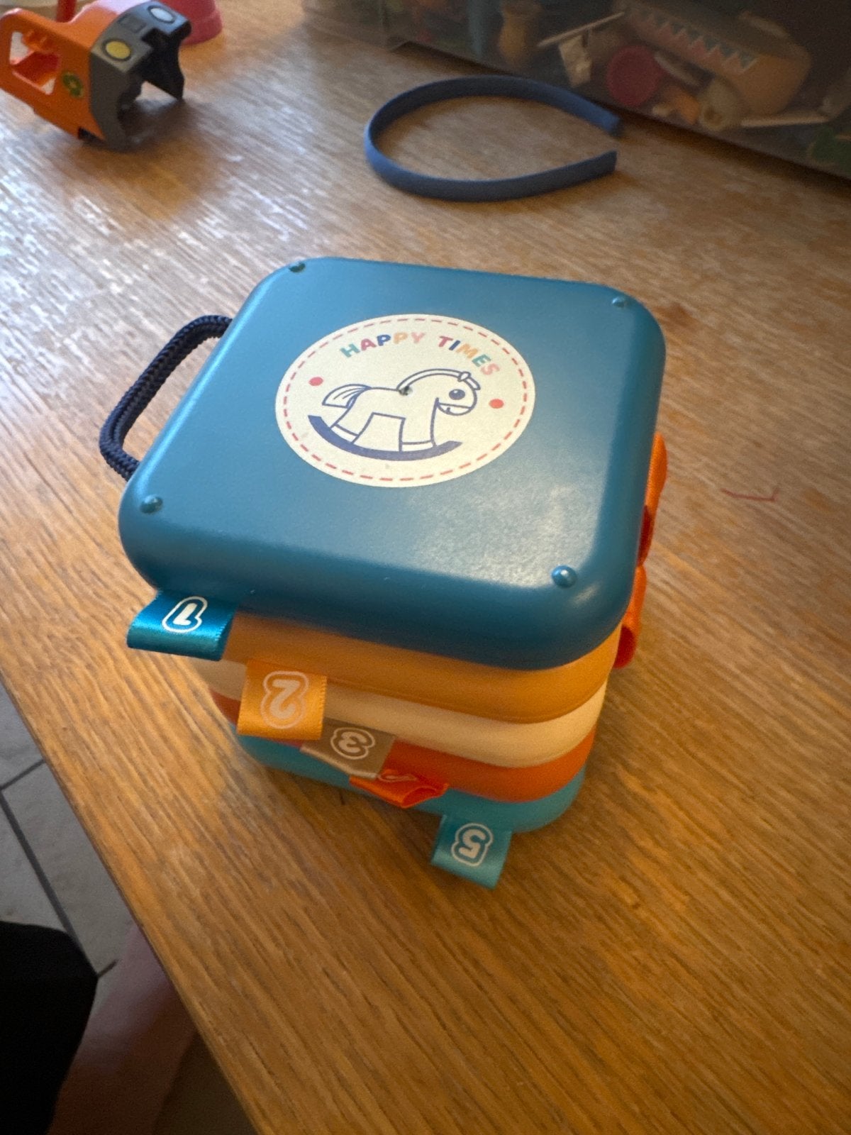 Happy Times Stapelkubussen Baby Speelgoed, Ophalen, Gebruikt, Overige typen, Met geluid