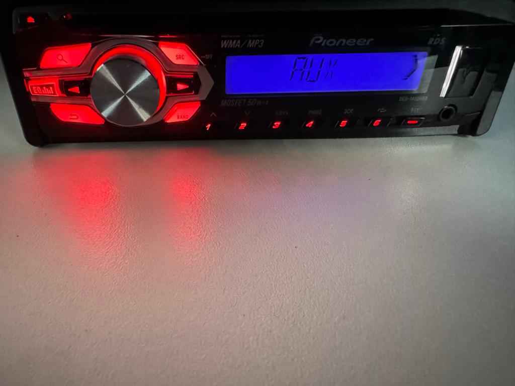 Pioneer DEH-1400UBB Autoradio CD speler met USB en AUX, Ophalen of Verzenden, Zo goed als nieuw