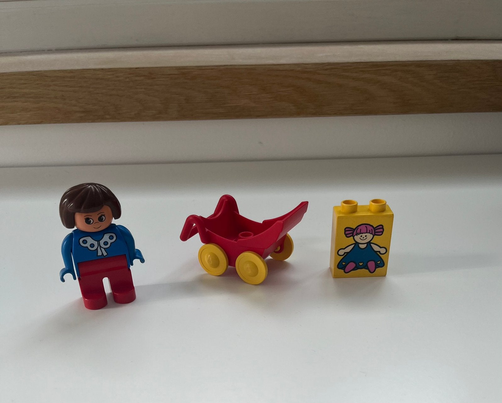 LEGO Duplo 2751 mama met kinderwagen, Gebruikt, Ophalen of Verzenden, Duplo, Complete set