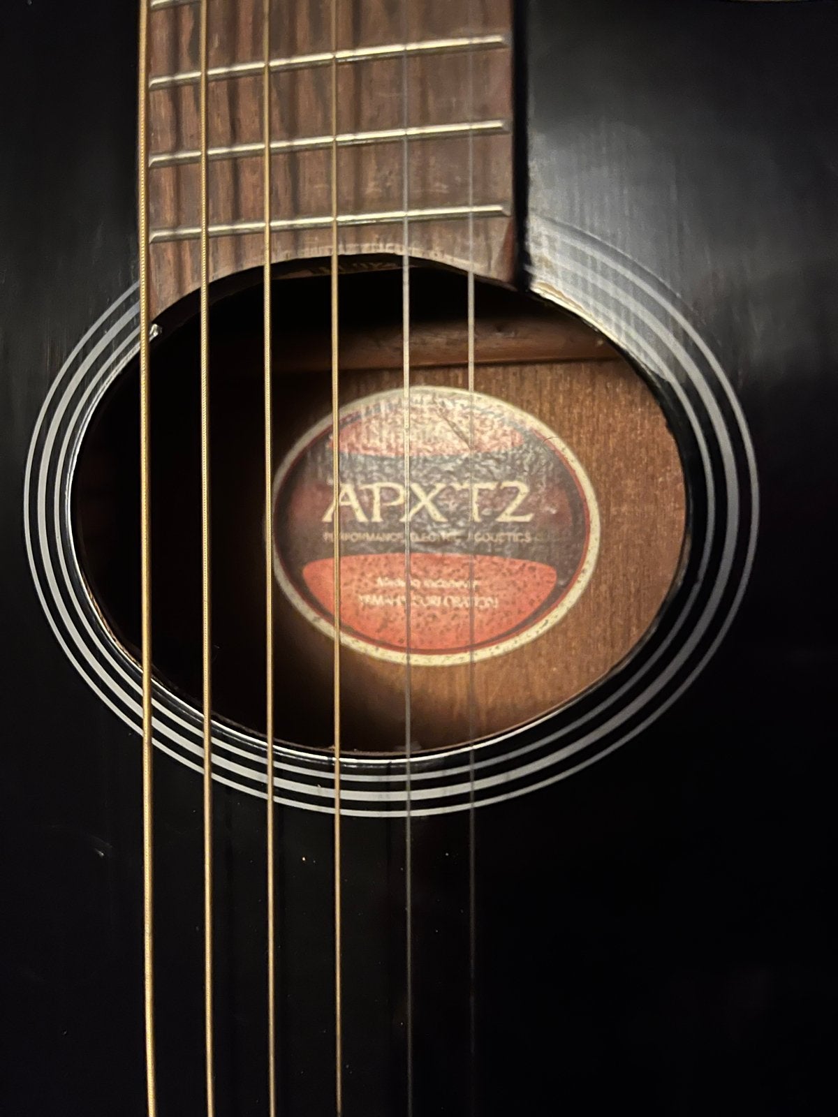 Yamaha APX12 Western gitaar 3/4- Zwart, Ophalen, Gebruikt, Western- of Steelstringgitaar