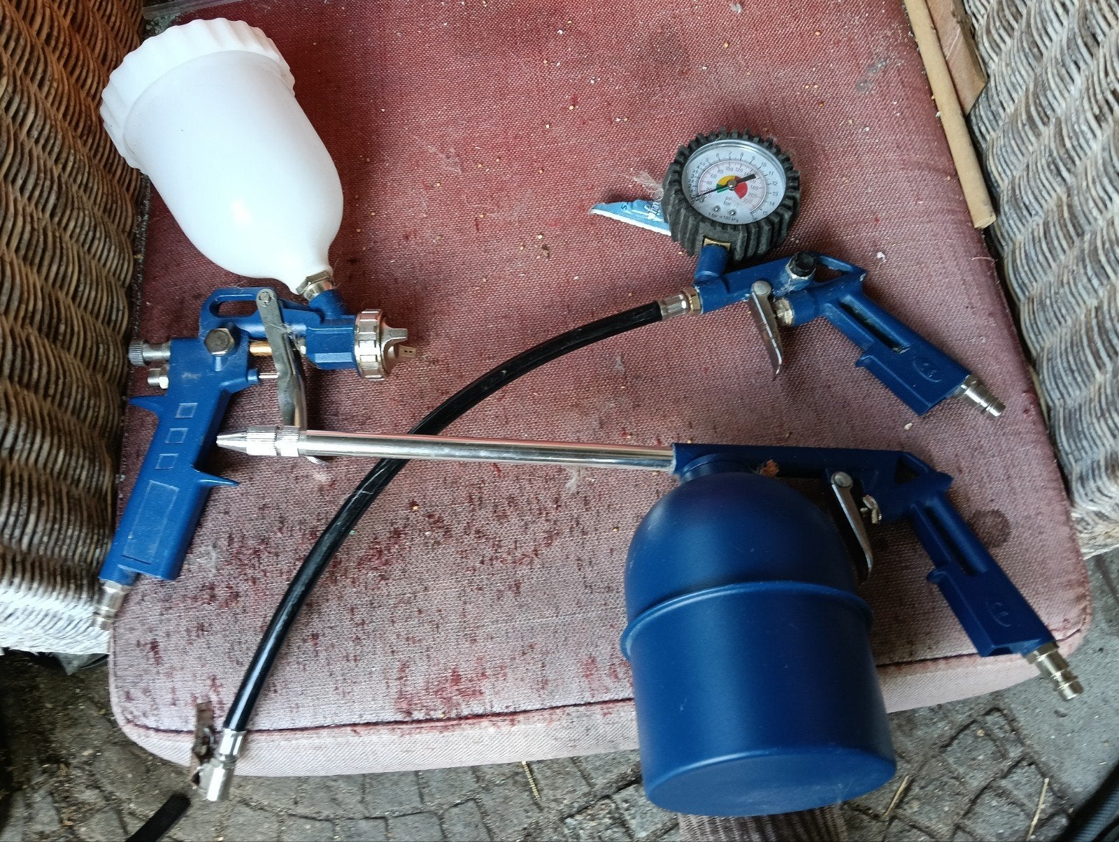 Compressor accessoires - Spuitpistool, bandenpomp, spuitbus, Doe-het-zelf en Verbouw, Ophalen, Nieuw